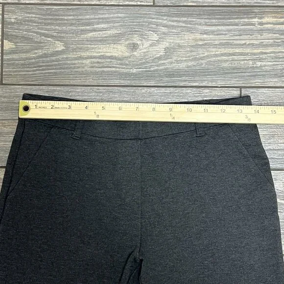 Quince Career Pant Charcoal Grey Women Small Stretch Pull On 28 Waist Wide Leg - Picture 7 of 11